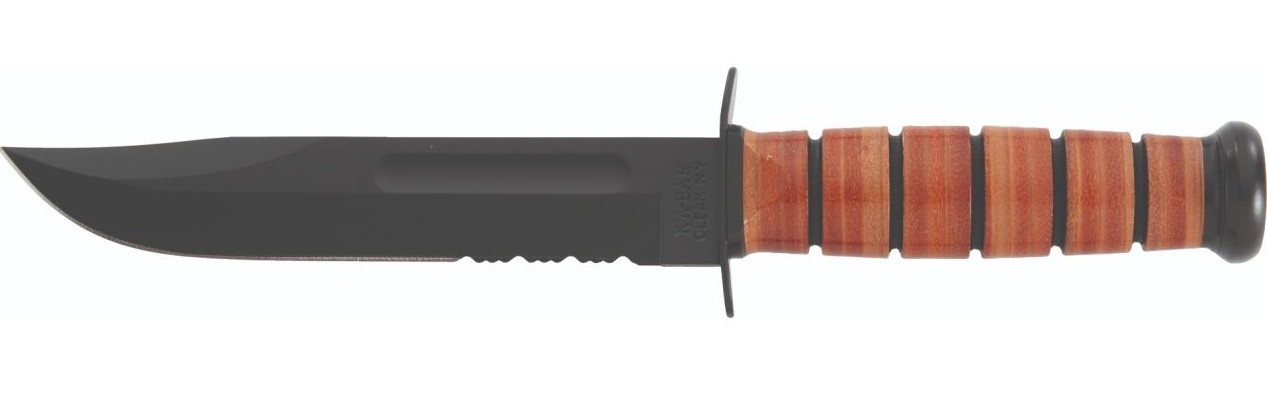 Knives KA BAR Knives KBA KA-BAR USMC LEATHER SERR